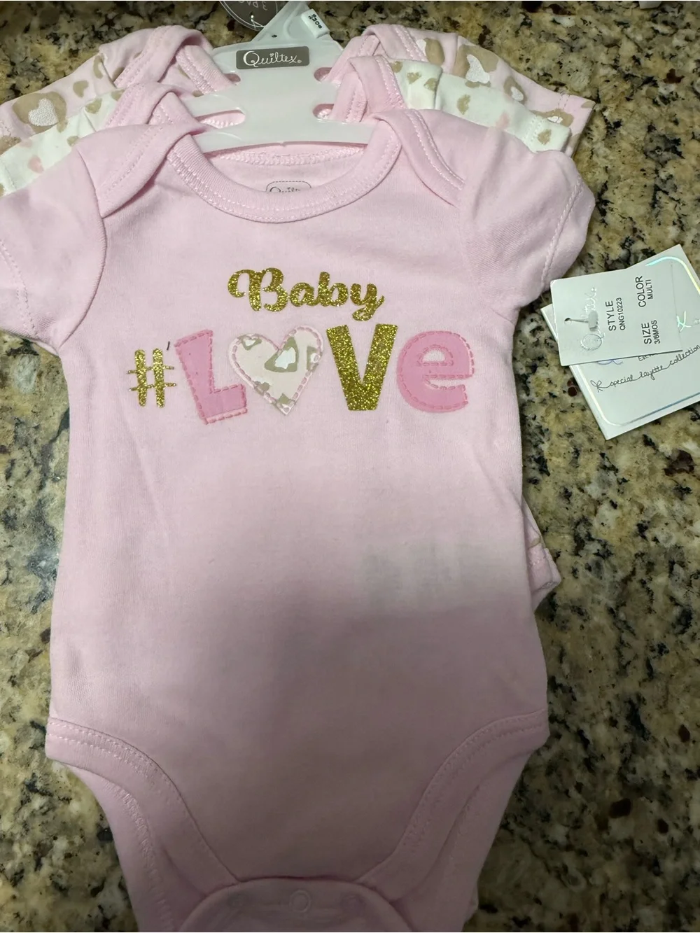 New Onesies, and one dress size 3 to 6 months. # 4